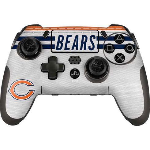 NFL Chicago Bears White Striped PlayStation Scuf Vantage 2 Controller Skin